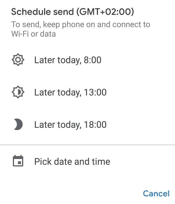 Како заказати текстуалну поруку на Андроиду