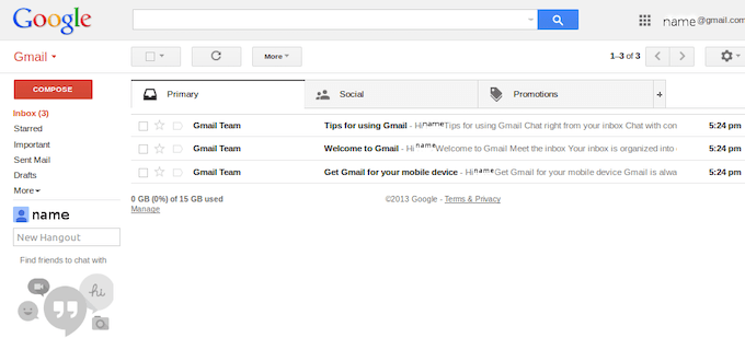Gmailis Inbox Zero juurde pääsemine