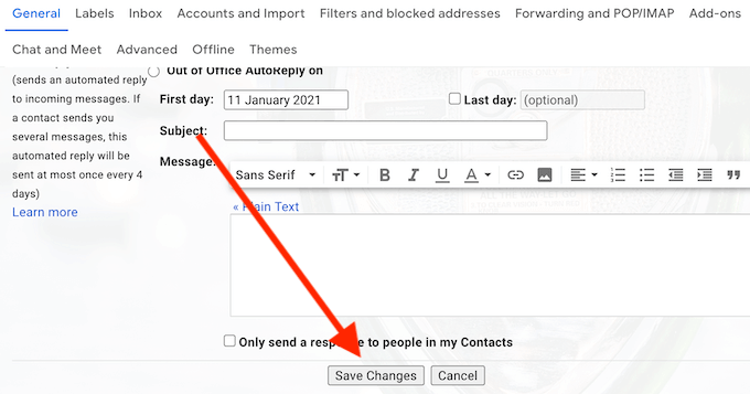 Kuidas Gmailis meili saatmist tühistada