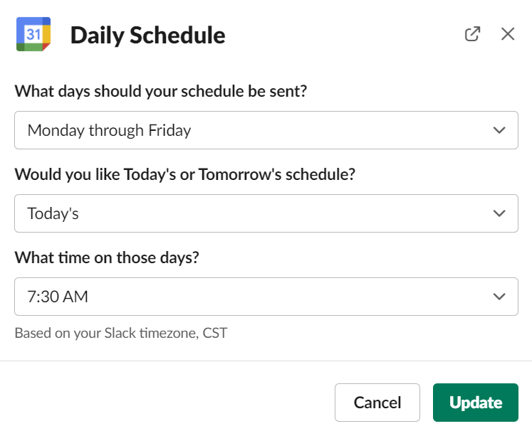 Jak synchronizovat Slack s Kalendářem Google