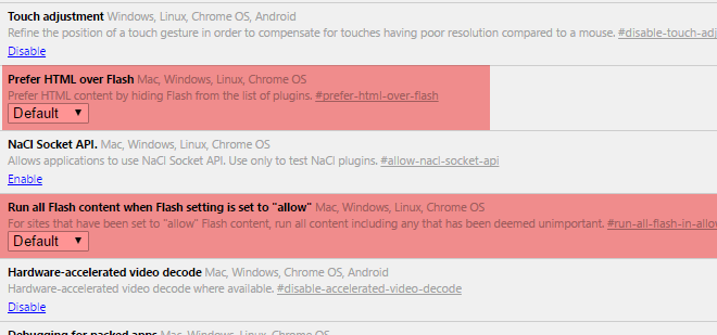Flashi lubamine Chrome'is teatud veebisaitide jaoks