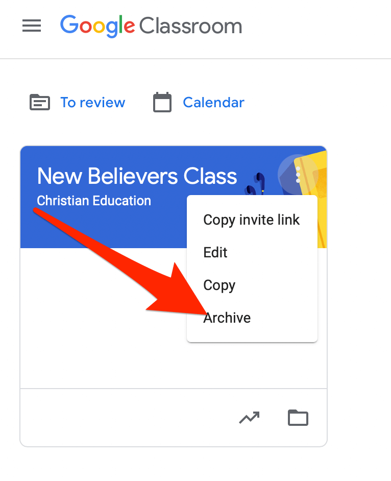 Πώς να αρχειοθετήσετε ή να διαγράψετε ένα Google Classroom