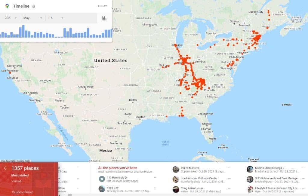 Historie polohy v Mapách Google: 5 užitečných věcí, které s tím můžete dělat