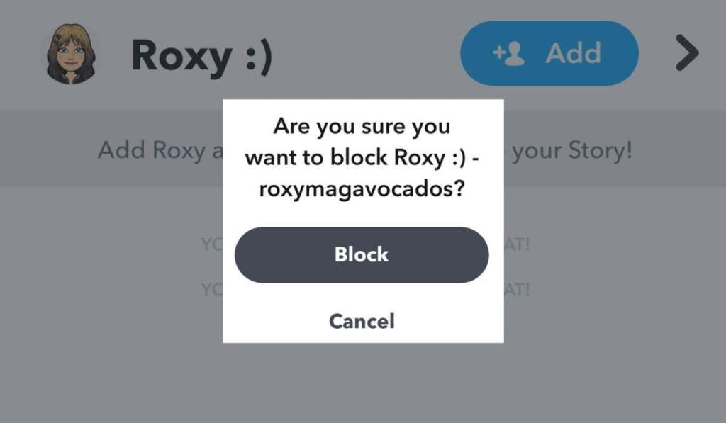 Què passa quan bloqueges algú a Snapchat