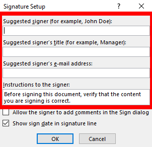 Com inserir una signatura en un document de Microsoft Word