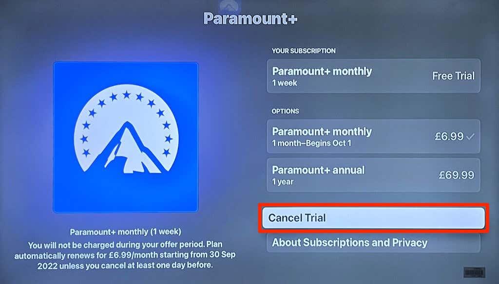 Paramount Plus-előfizetés lemondása bármely eszközön
