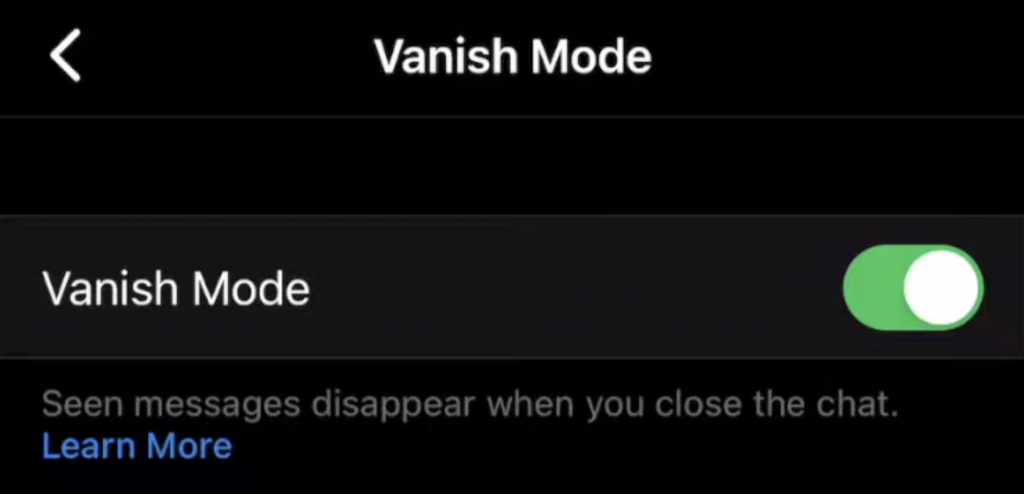 Com utilitzar el mode Vanish a Facebook Messenger