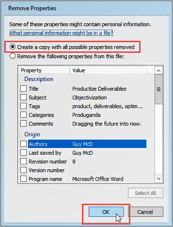 Com esborrar completament les metadades personals dels documents de Microsoft Office