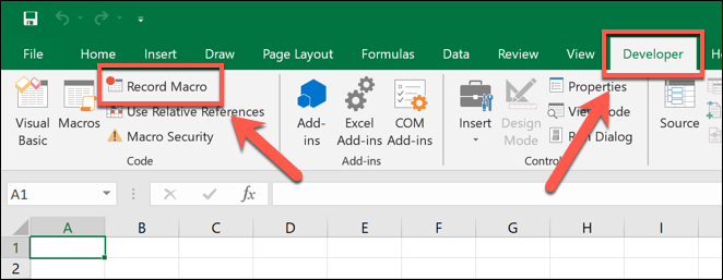 Com gravar una macro a Excel