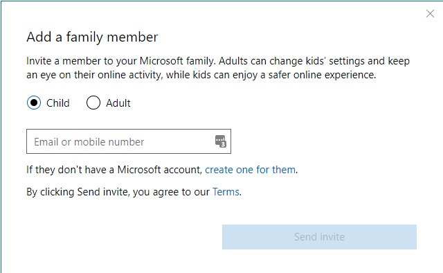 Ako pridať člena rodiny do svojho účtu Microsoft