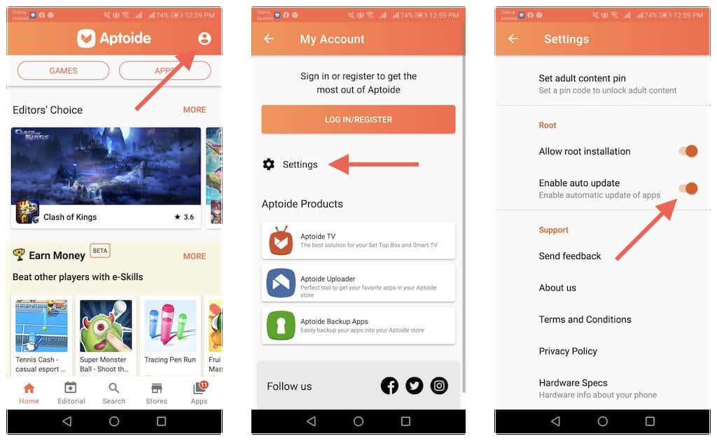 Slik oppdaterer du Android-apper