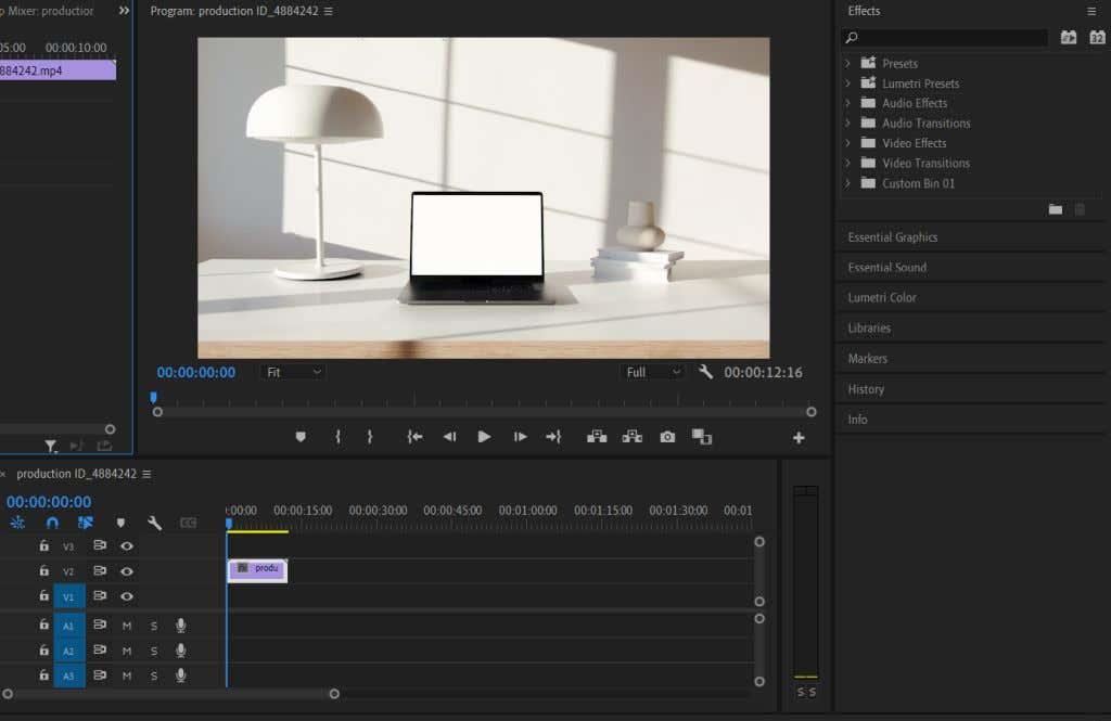 Com inserir un vídeo dins d'un vídeo a Adobe Premiere