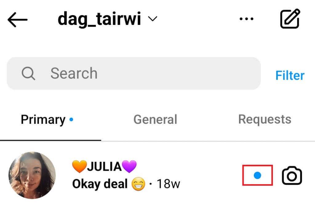 Hur man olästa meddelanden på Instagram