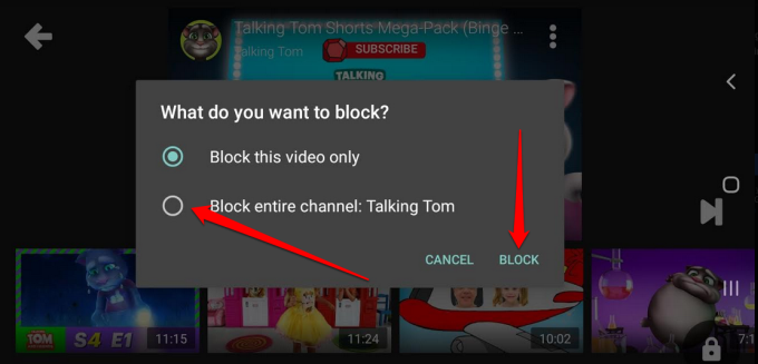 Com bloquejar un canal de YouTube