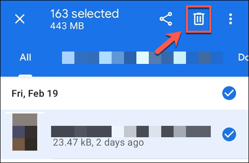 Πώς να αδειάσετε τα αρχεία του κάδου απορριμμάτων στο Android