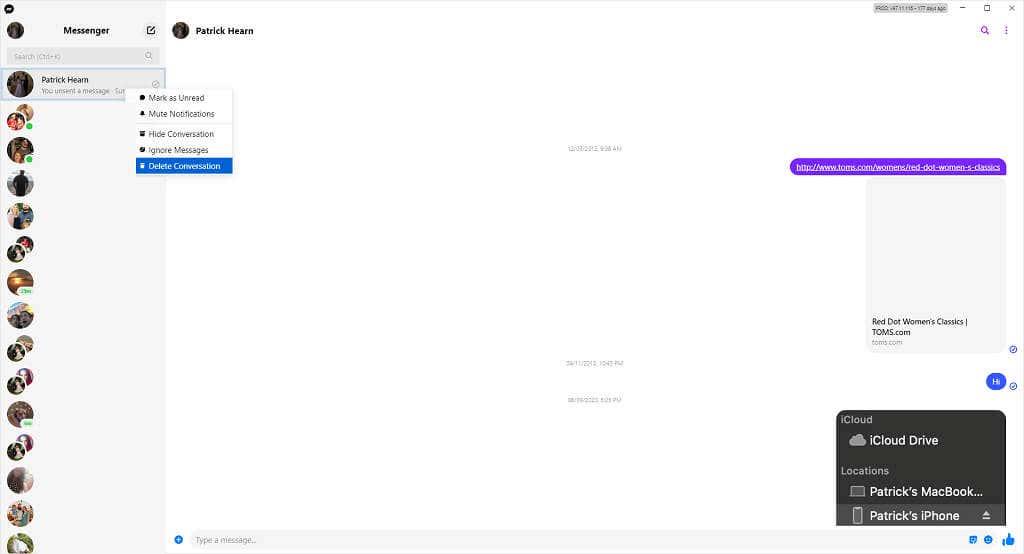 Hur man tar bort Facebook Messenger-meddelanden för båda parter