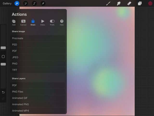 Как да прехвърлите изкуство в Procreate към Photoshop със слоеве