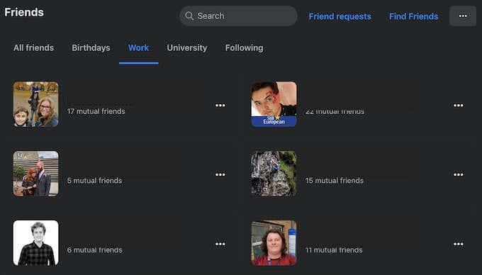Com cercar amics de Facebook per ubicació, feina o escola