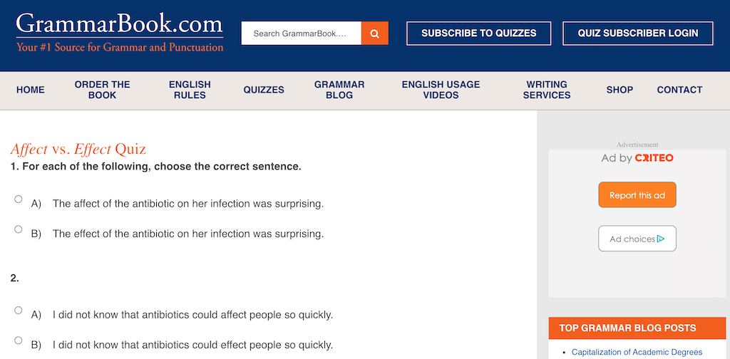 Погођени против погођених: 10 сајтова који вас уче правилној употреби енглеске граматике