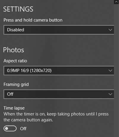 Como usar a aplicación de cámara de Windows 10