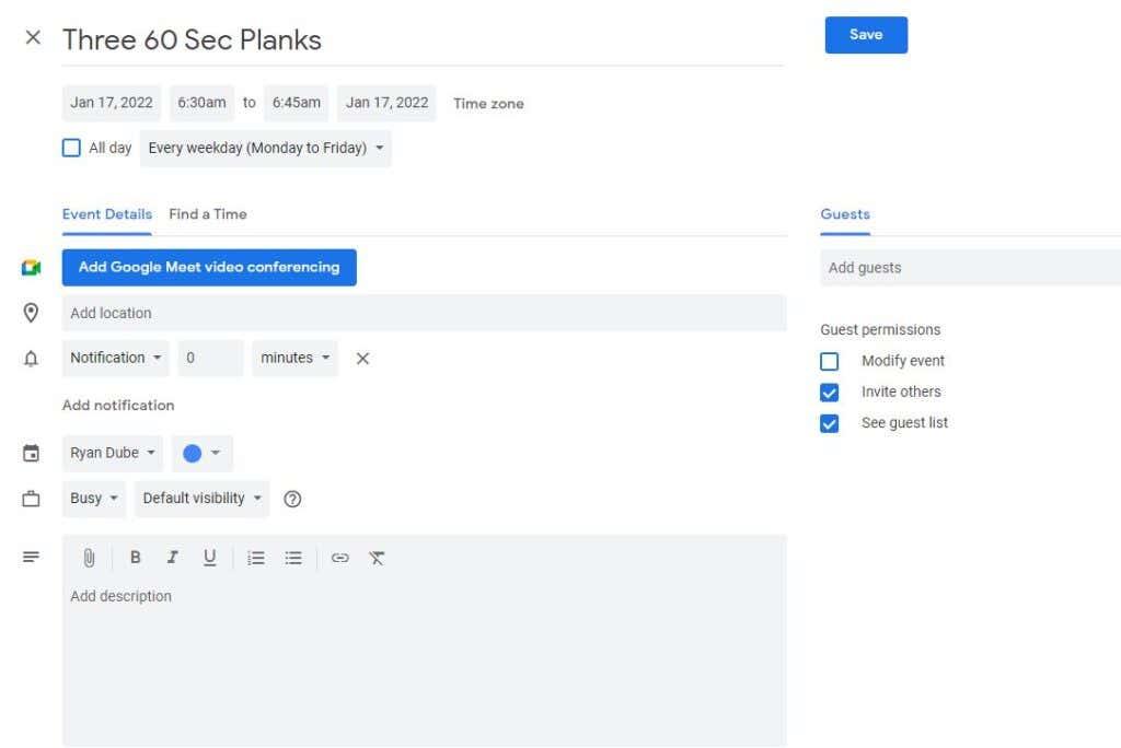 Com utilitzar les notificacions de Google Calendar per donar suport als hàbits atòmics