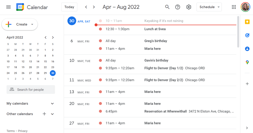 23 dreceres de teclat útils de Google Calendar