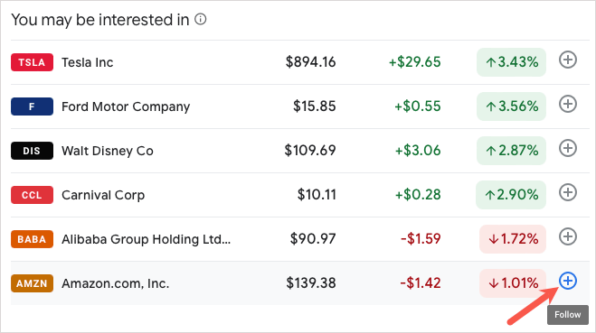 Как да настроите списък за наблюдение на акции в Google Finance