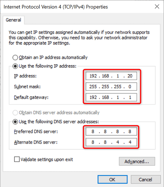 Com assignar una adreça IP estàtica a un PC amb Windows 11/10