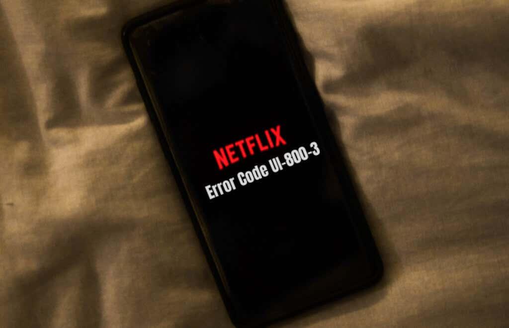 Hvernig á að laga Netflix villukóða UI-800-3