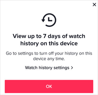 História pozerania TikTok: Ako zobraziť videá, ktoré ste si pozreli