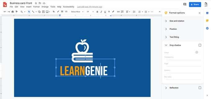 Com fer una targeta de visita a Google Drive