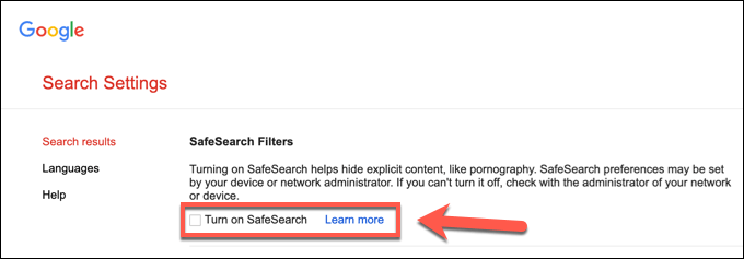Slik slår du av Google SafeSearch