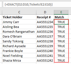 Com trobar valors coincidents a Excel