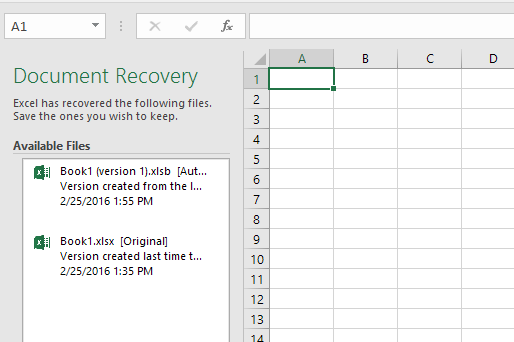 Как да използвате функциите за автоматично възстановяване и автоматично архивиране на Excel