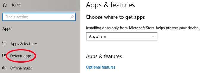 A fájltársítások megváltoztatása a Windows 10 rendszerben