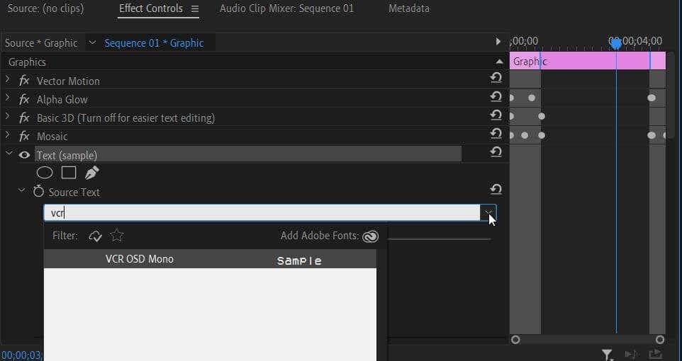 Como engadir fontes a Adobe Premiere Pro