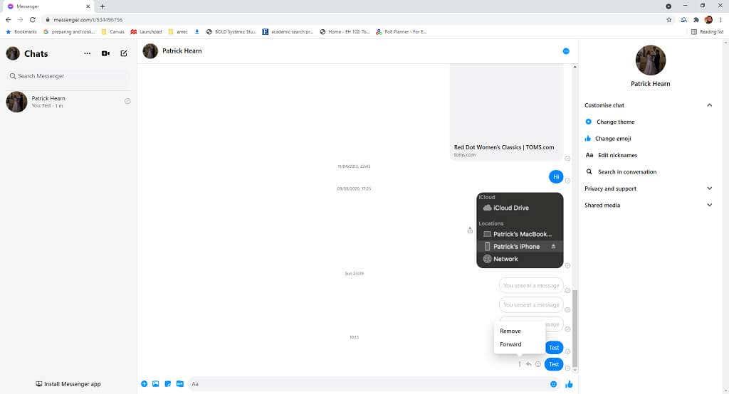 Com esborrar missatges de Facebook Messenger per a ambdues parts