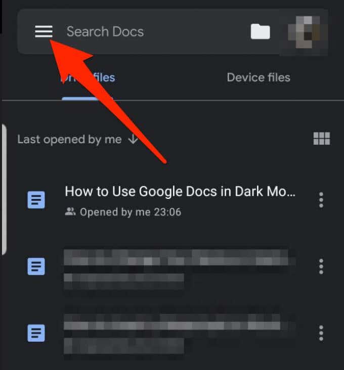 Com utilitzar Google Docs en mode fosc