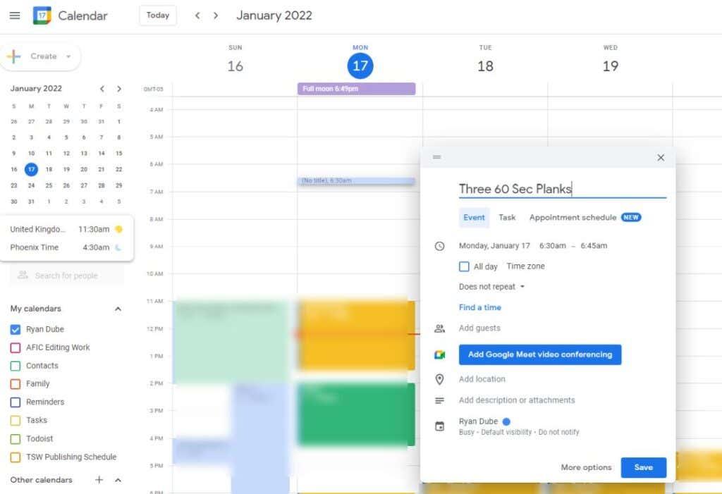 Kuidas kasutada Google'i kalendri märguandeid atomaarsete harjumuste toetamiseks