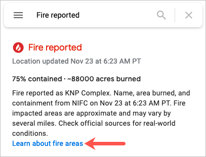 Πώς να χρησιμοποιήσετε το Google Maps Wildfire Tracking