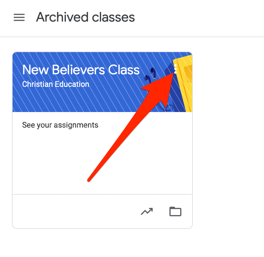 Google Classroomi arhiivimine või kustutamine