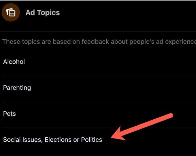 Kuinka estää poliittisia viestejä Facebookissa