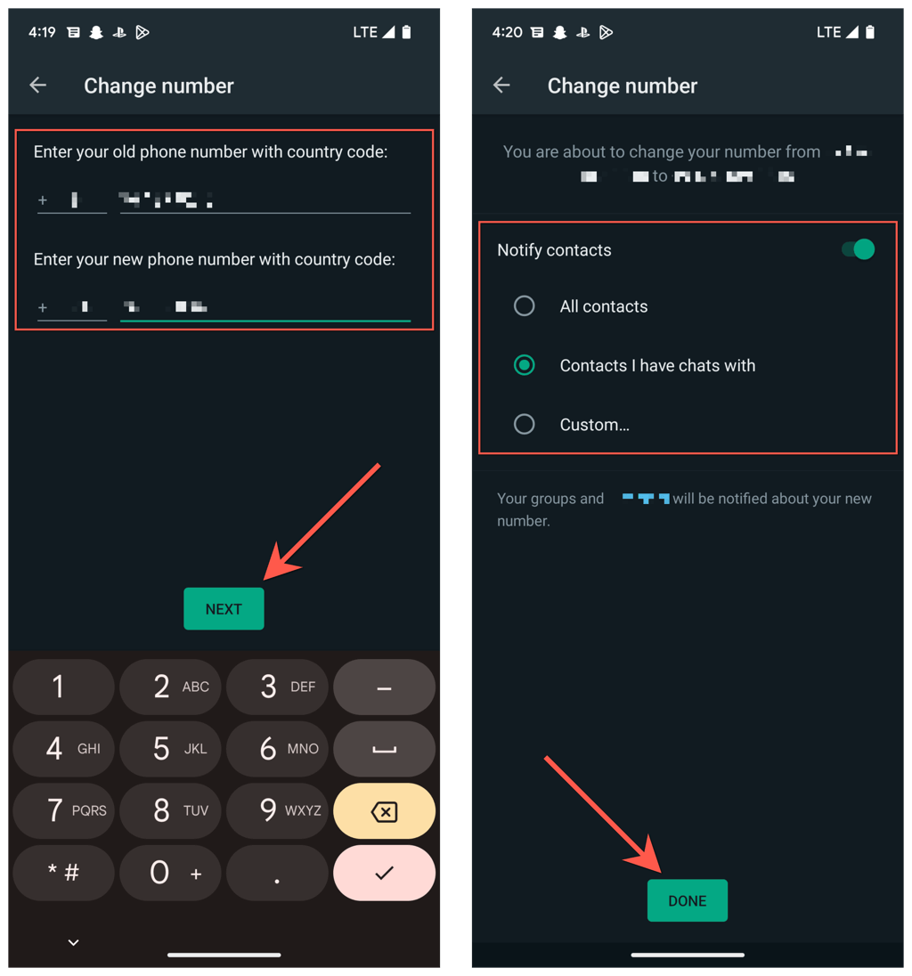 Com trobar i canviar el vostre número de telèfon de WhatsApp