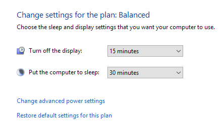 Отстраняване на неизправности при Windows 10 не влиза в режим на заспиване