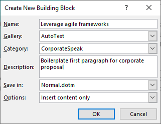 Com crear i utilitzar text automàtic a Microsoft Word