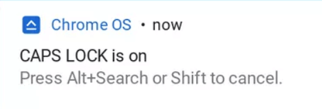Πώς να ενεργοποιήσετε ή να απενεργοποιήσετε το Caps Lock στο Chromebook