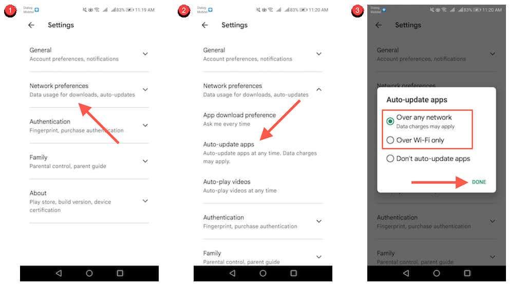 Slik oppdaterer du Android-apper