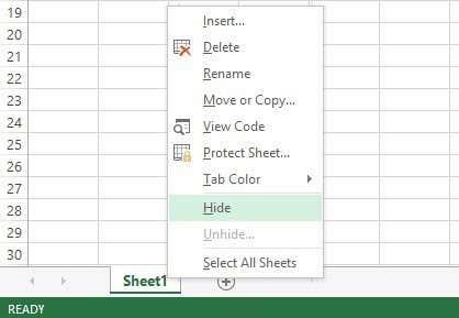 Com amagar fulls, cel·les, columnes i fórmules a Excel