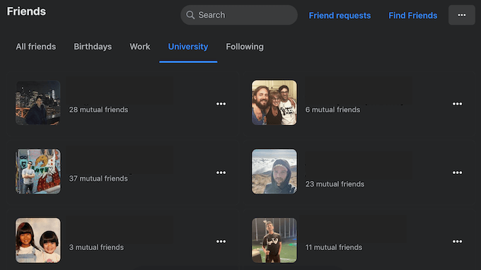 Facebook-barátok keresése hely, állás vagy iskola alapján