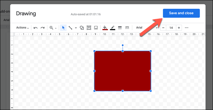 Com afegir formes a Google Docs